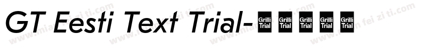 GT Eesti Text Trial字体转换